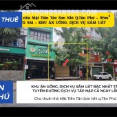 Cho thuê nhà Mặt Tiền Tân Sơn Nhì q.Tân Phú 95m² - NGANG 5M - 22Triệu